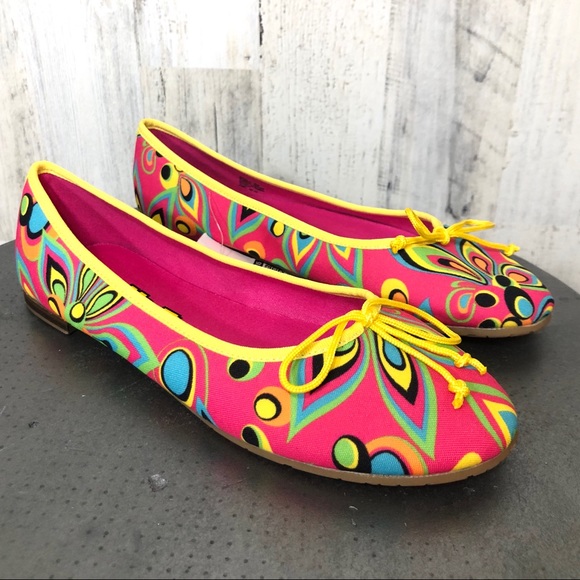 Loudmouth Shoes - Loudmouth Bella Neon Shagadelic Flats
